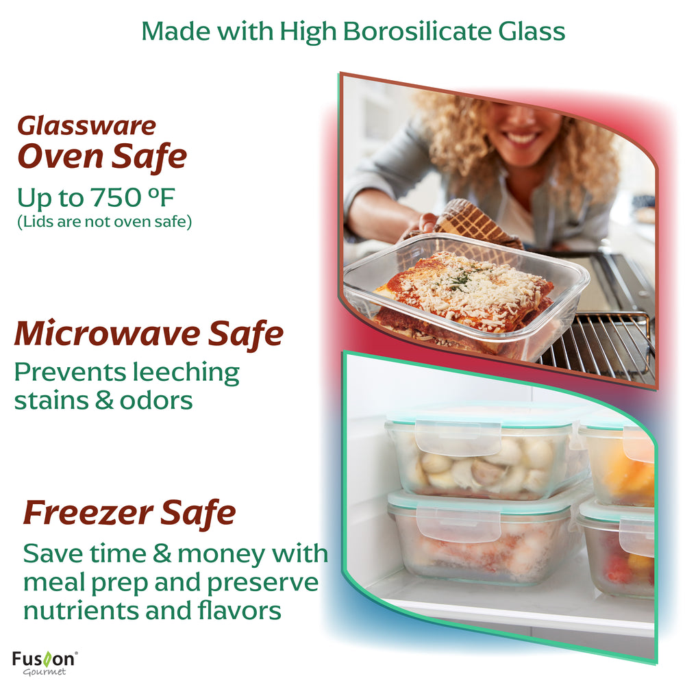 
                  
                    5 pack Rectangular Glass Food Storage Containers
                  
                